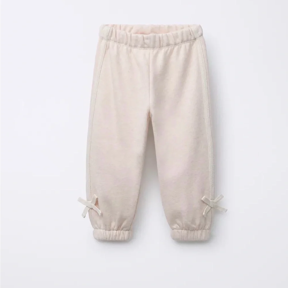 Zara bow trim jogger pants 4 years - Picture 3 of 8